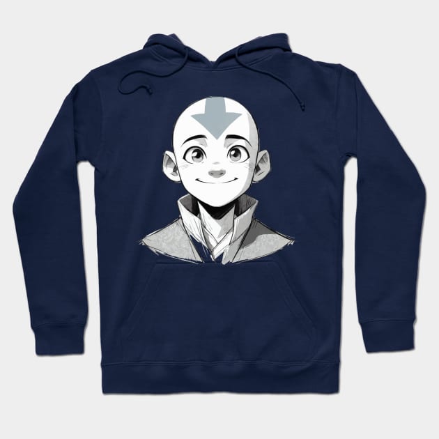 Aang Avatar: Pencil Sketch Hoodie by pentaShop